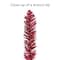 6ft. Pre-Lit Red Tinsel Artificial Tree, Clear Lights